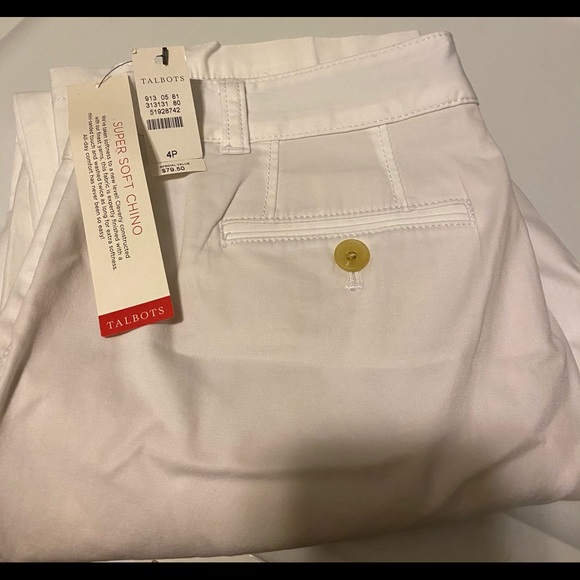 Talbots Pants - NWT Talbots super soft chinos, 4P, White